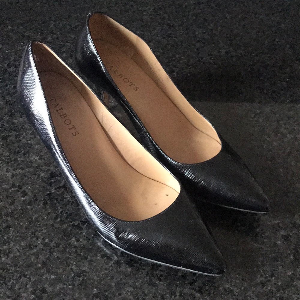 Black Leather heels